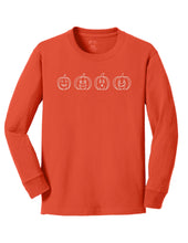 Load image into Gallery viewer, Youth Pumpkin Long Sleeve Tee