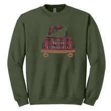 Load image into Gallery viewer, Christmas Tree Truck Crewneck Sweatshirt