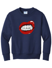 Load image into Gallery viewer, Youth Vampire Lips Crewneck