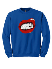 Load image into Gallery viewer, Vampire Lip Crewneck Sweatshirt