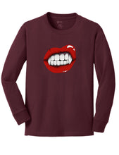 Load image into Gallery viewer, Youth Vampire Lips Long Sleeve Tee