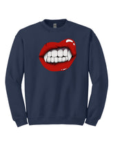 Load image into Gallery viewer, Vampire Lip Crewneck Sweatshirt