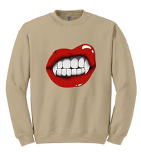 Load image into Gallery viewer, Vampire Lip Crewneck Sweatshirt