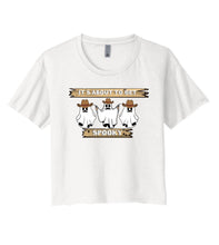 Load image into Gallery viewer, About to Get Spooky Crop Tee