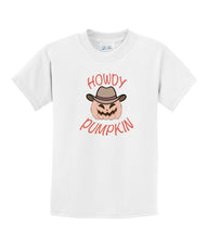 Load image into Gallery viewer, Youth Howdy Pumpkin Tee