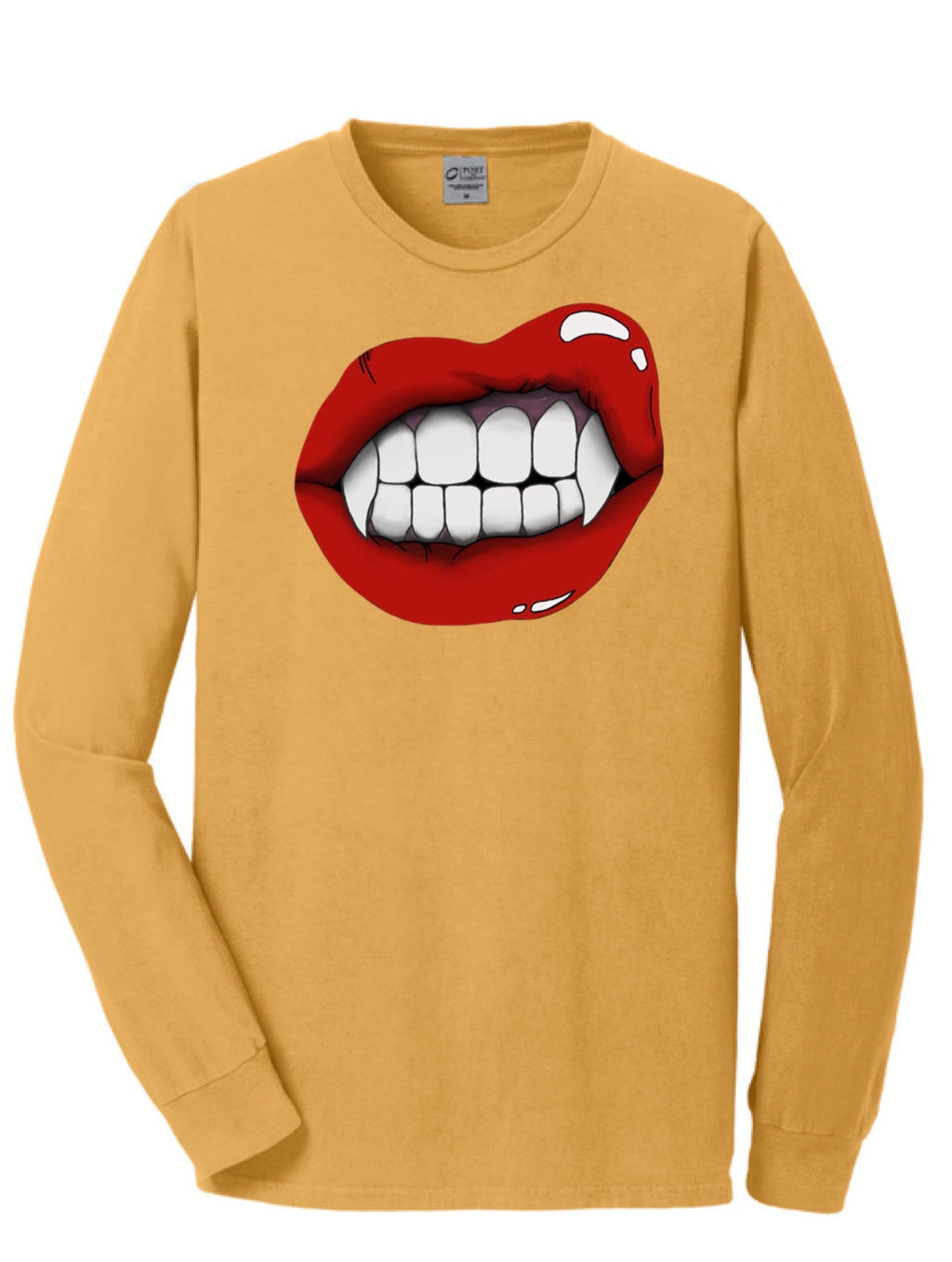 Vampire Lip Long Sleeve Tee