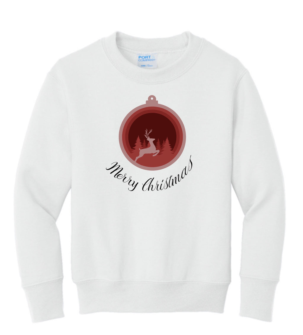 Merry Christmas Ornament Sweatshirt