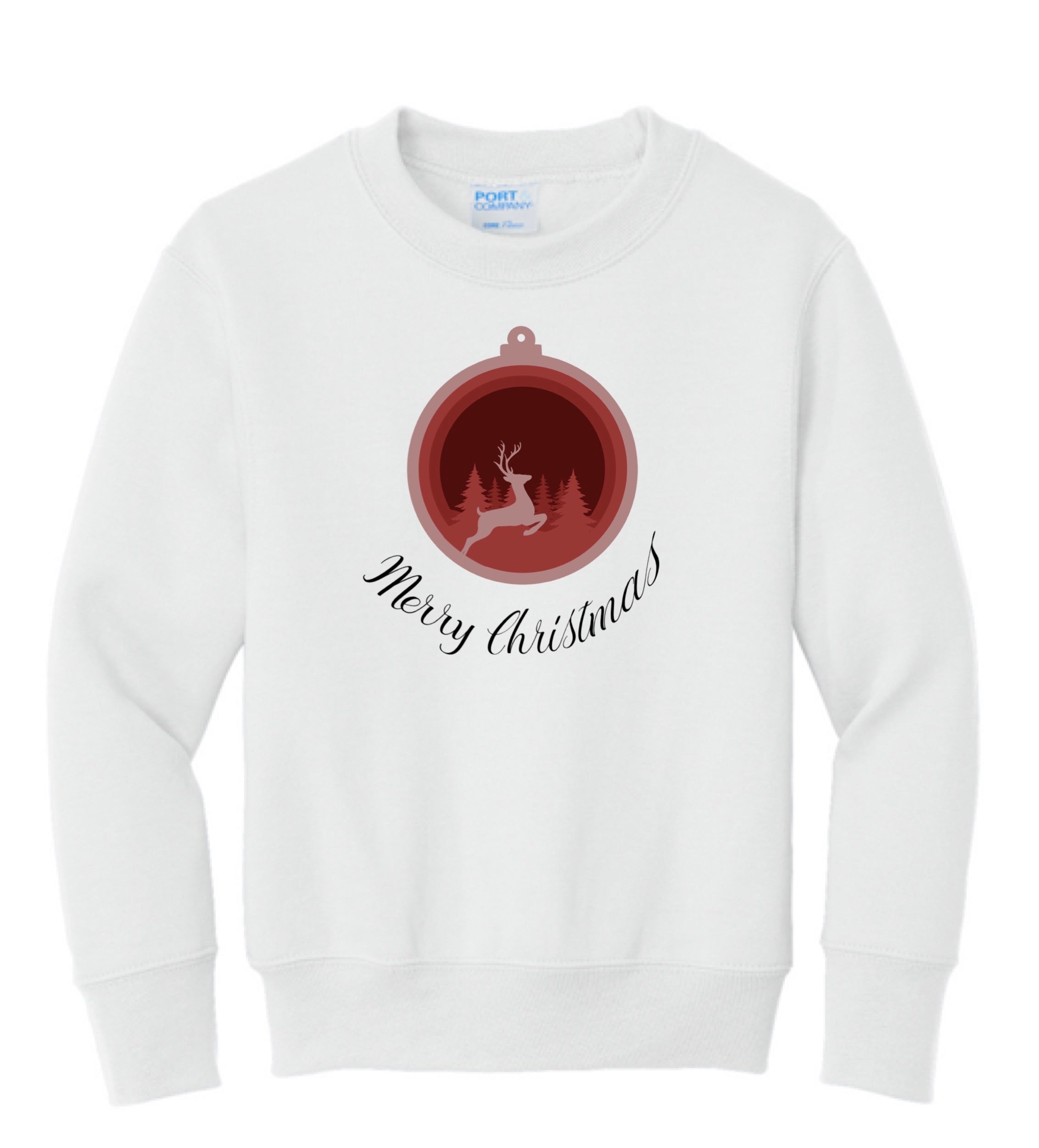 Merry Christmas Ornament Sweatshirt