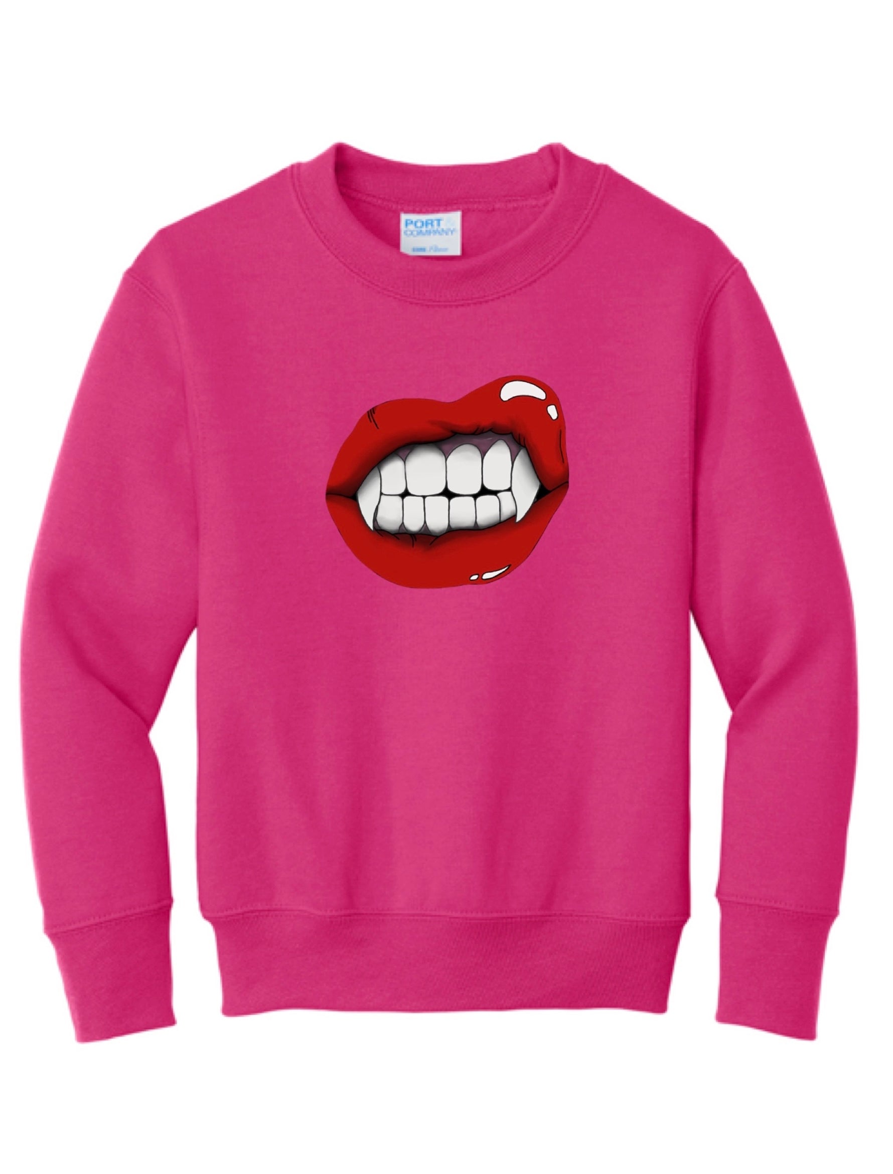 Youth Vampire Lips Crewneck