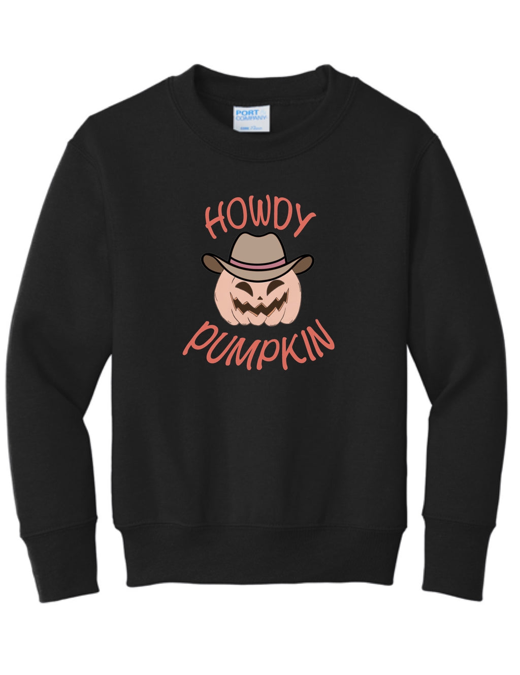 Youth Howdy Pumpkin Crewneck