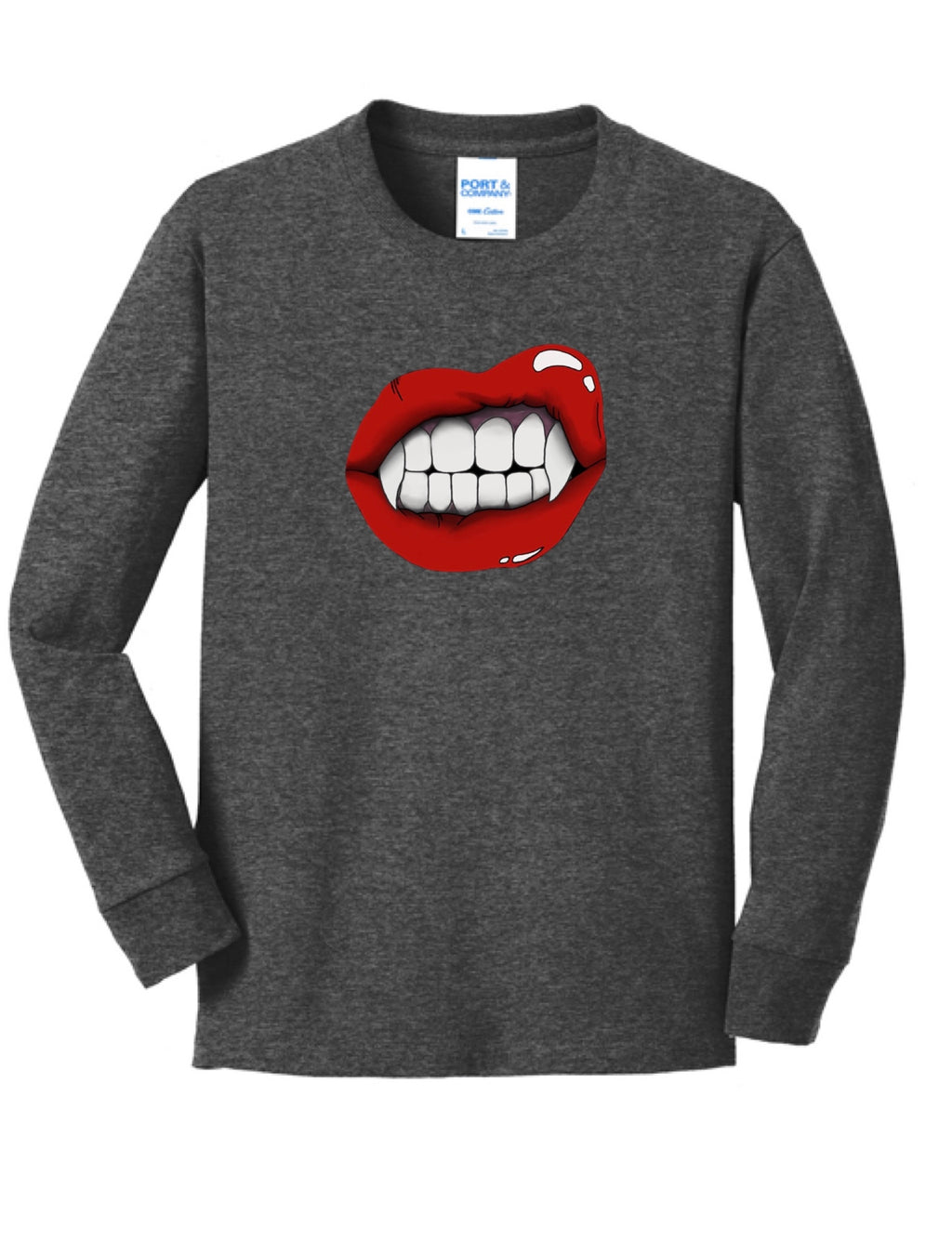 Youth Vampire Lips Long Sleeve Tee