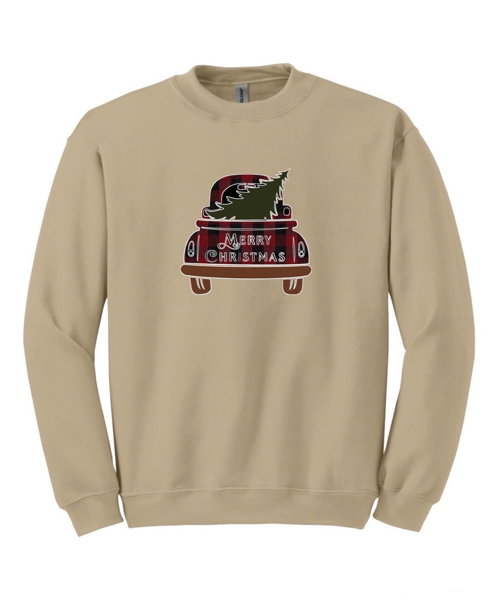 Christmas Tree Truck Crewneck Sweatshirt