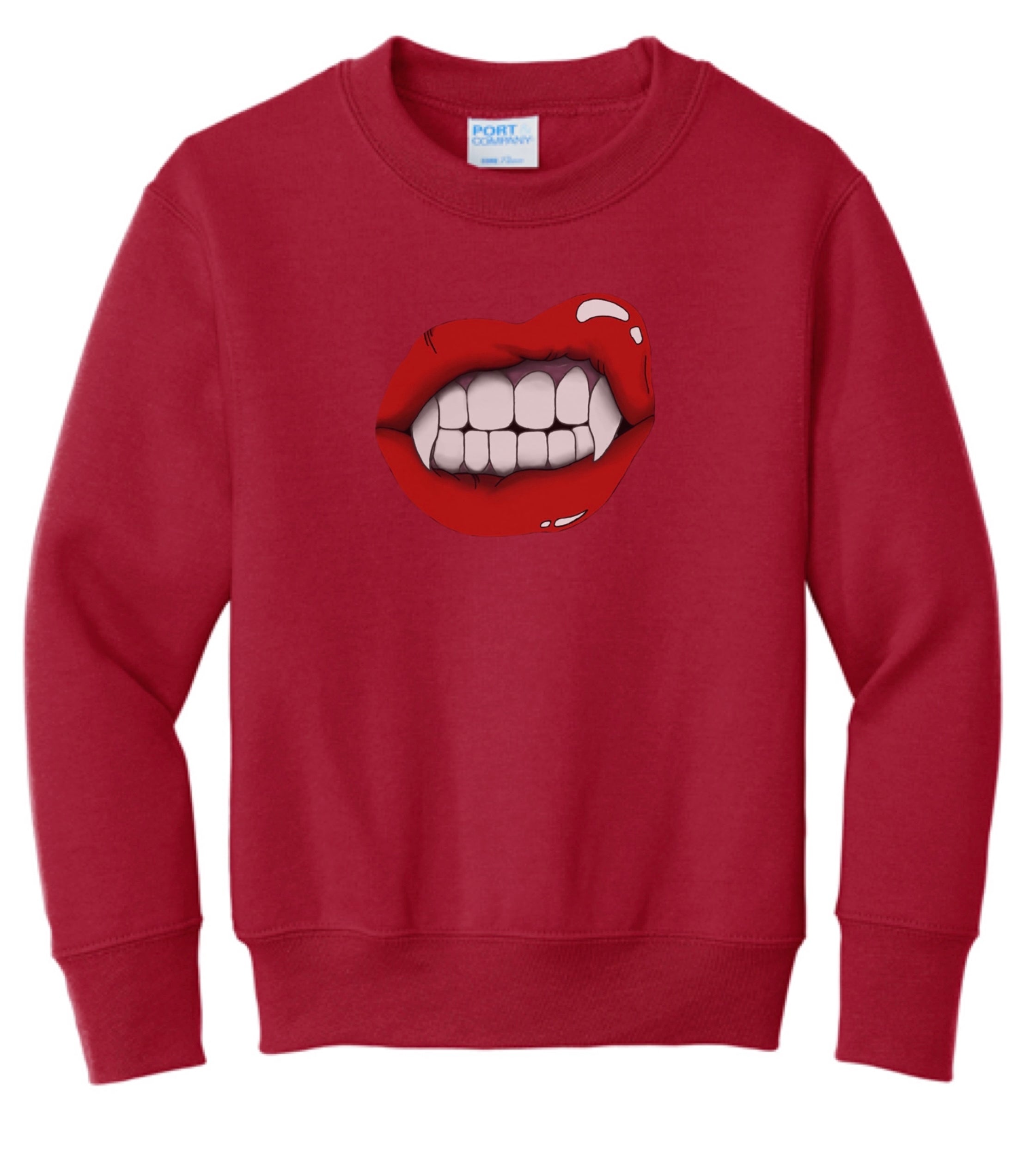 Youth Vampire Lips Crewneck