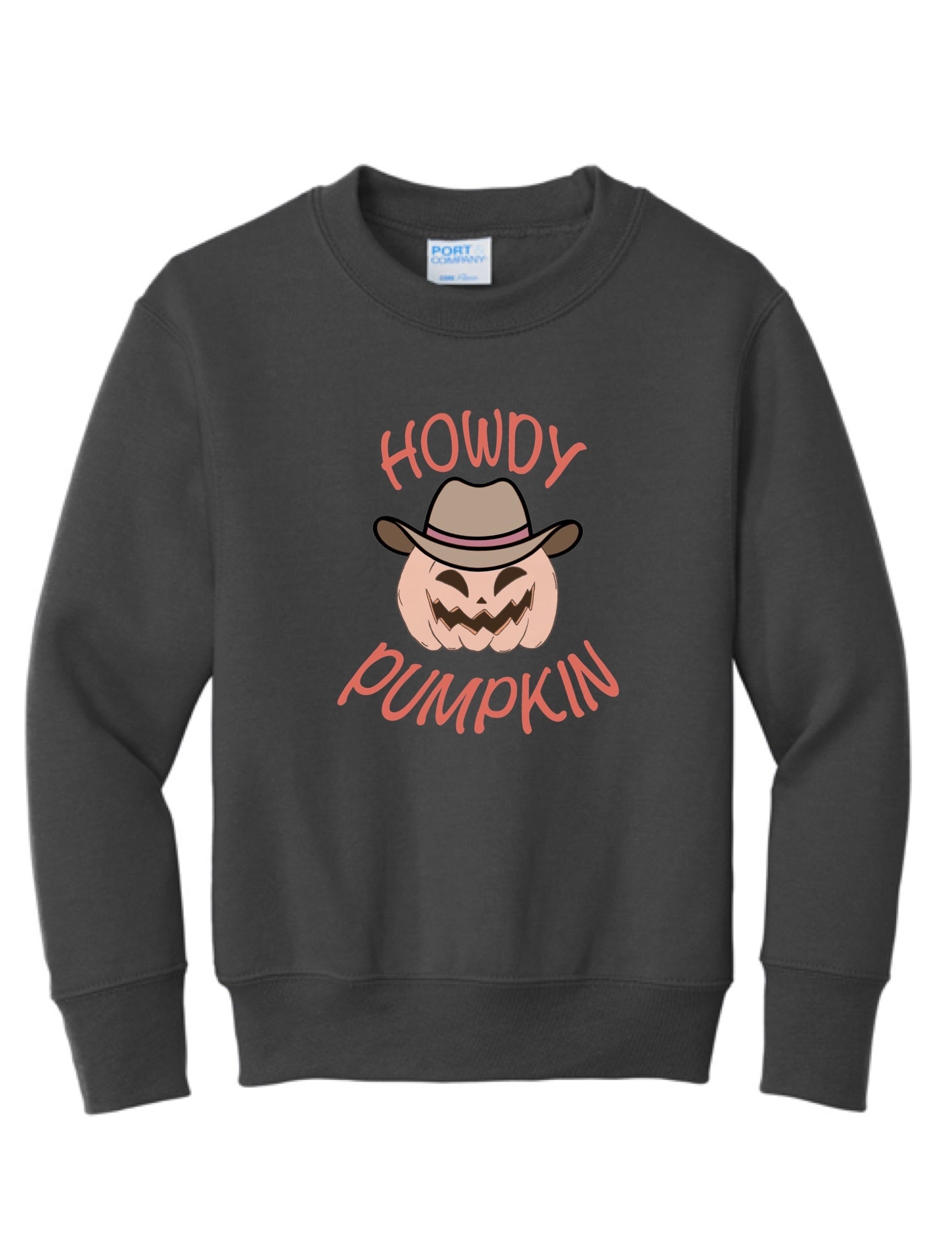 Youth Howdy Pumpkin Crewneck