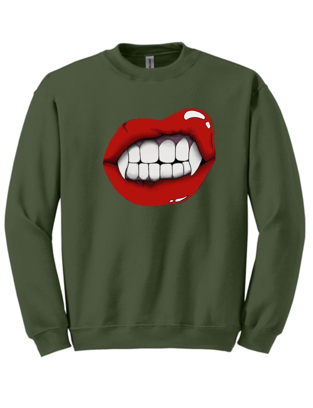 Vampire Lip Crewneck Sweatshirt
