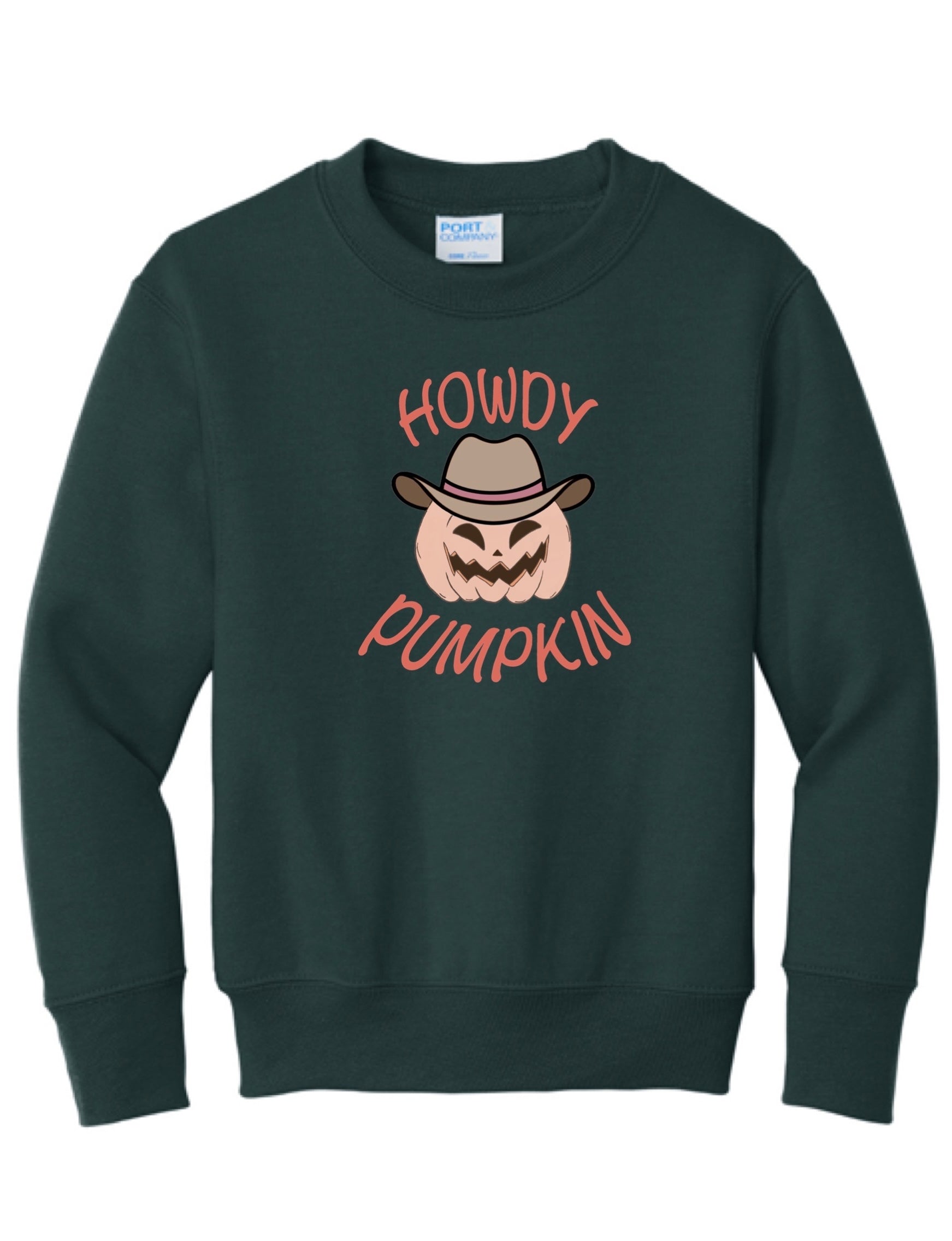 Youth Howdy Pumpkin Crewneck