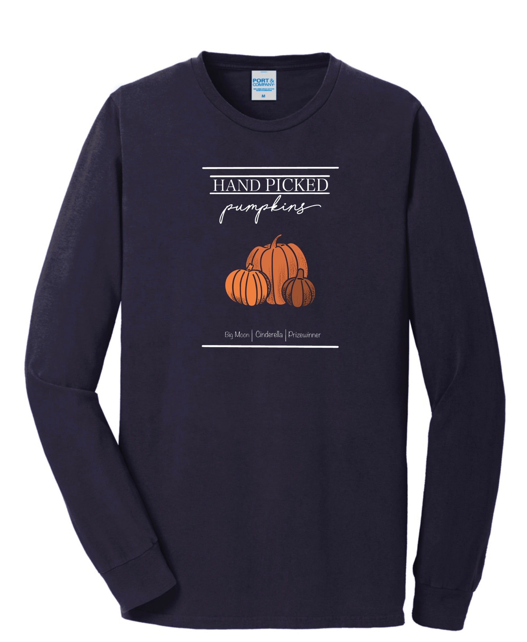 Hand Picked Pumpkins Long Sleeve Tee
