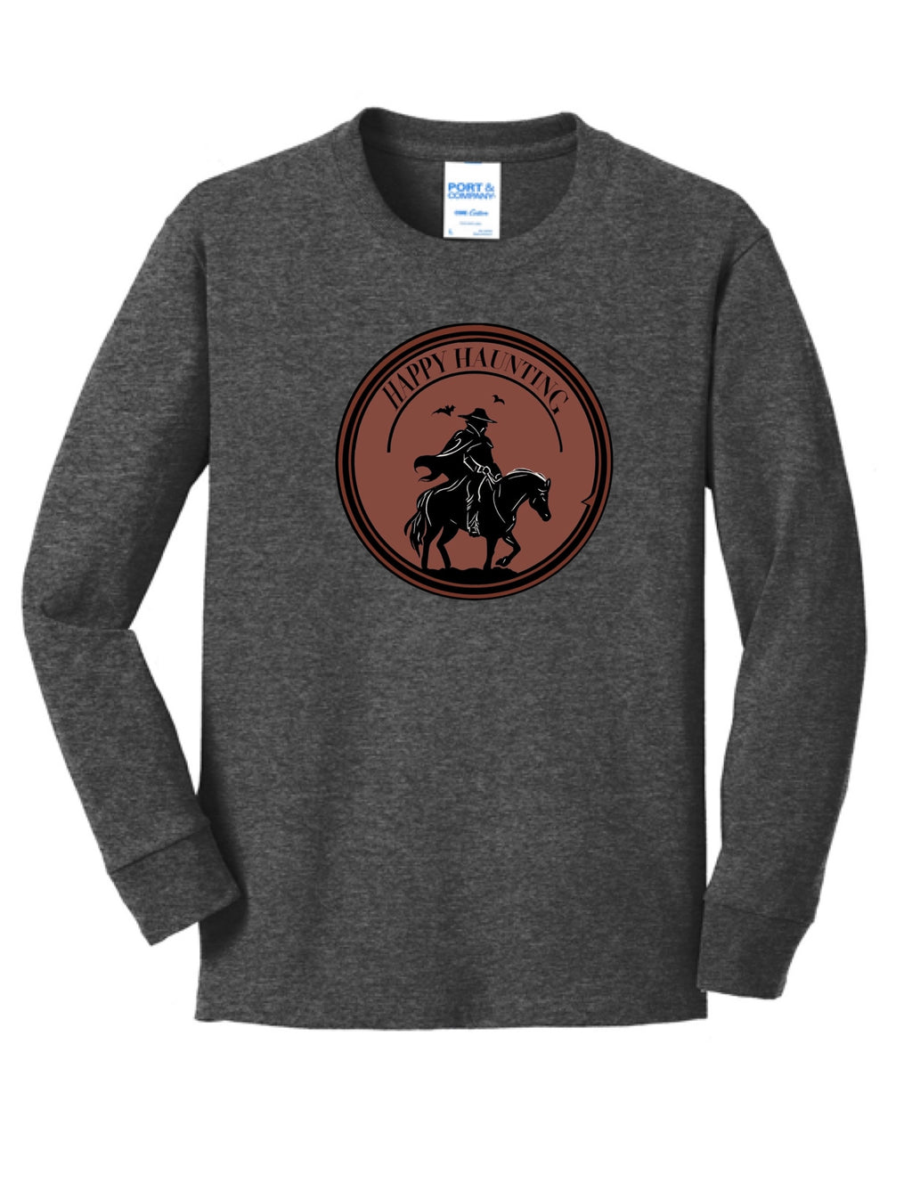 Youth Happy Haunting Long Sleeve Tee
