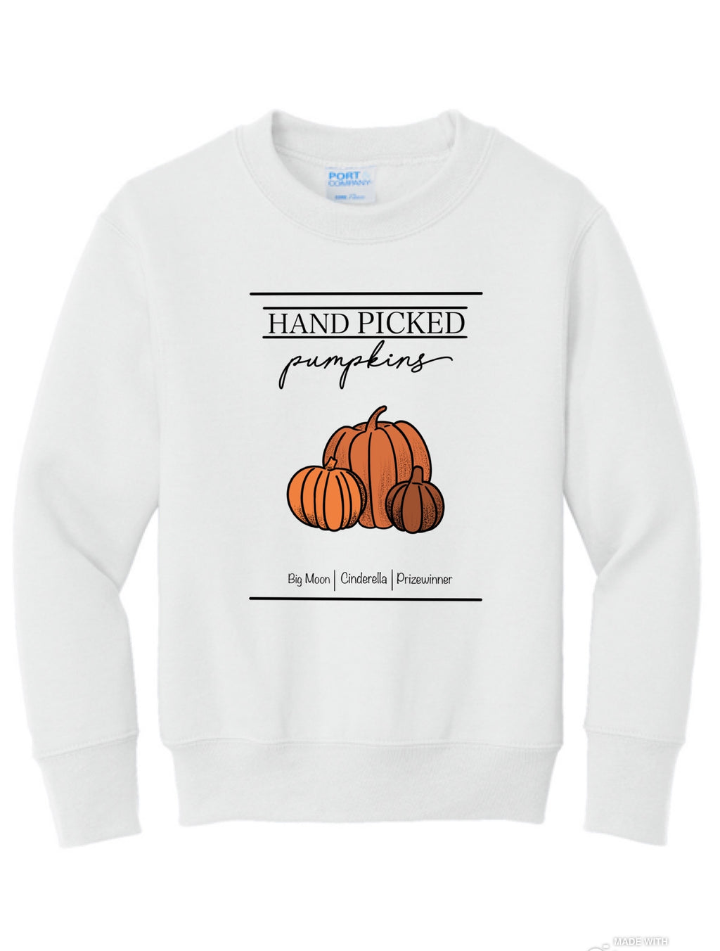 Hand Picked Pumpkins Sweatshirt