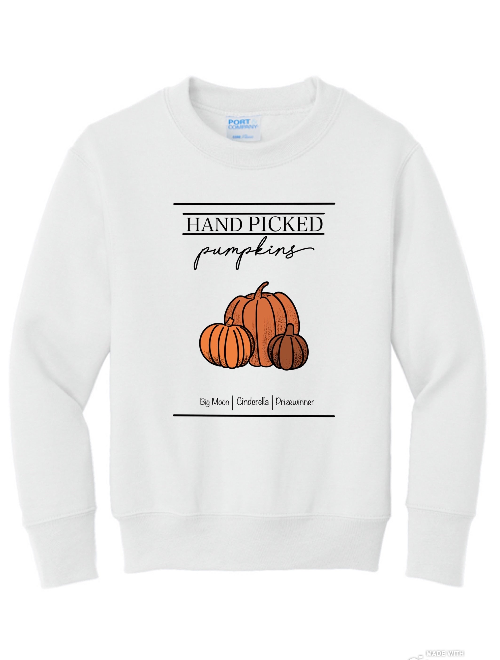 Hand Picked Pumpkins Sweatshirt