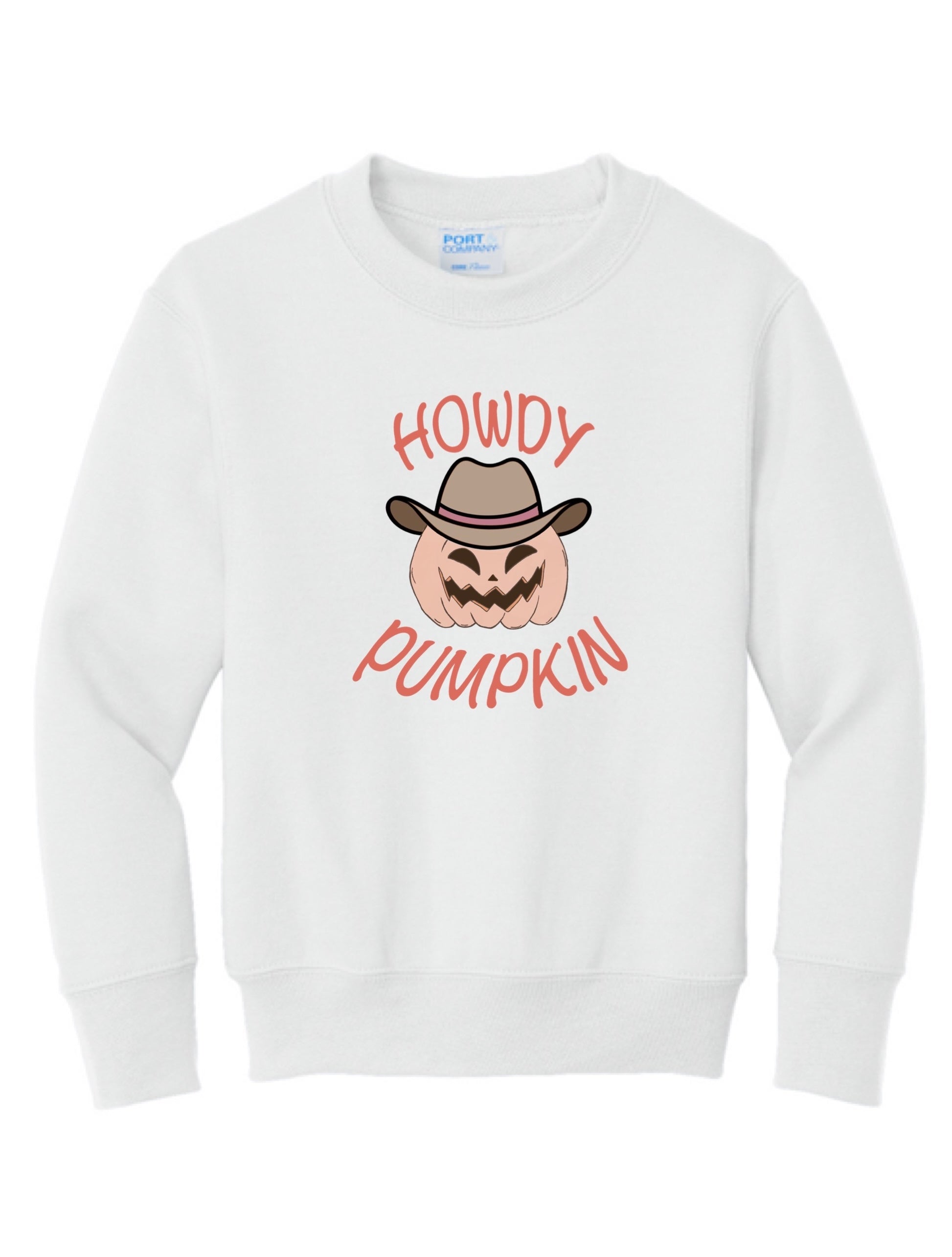Youth Howdy Pumpkin Crewneck