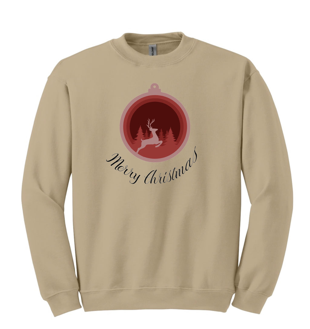 Merry Christmas Ornament Sweatshirt