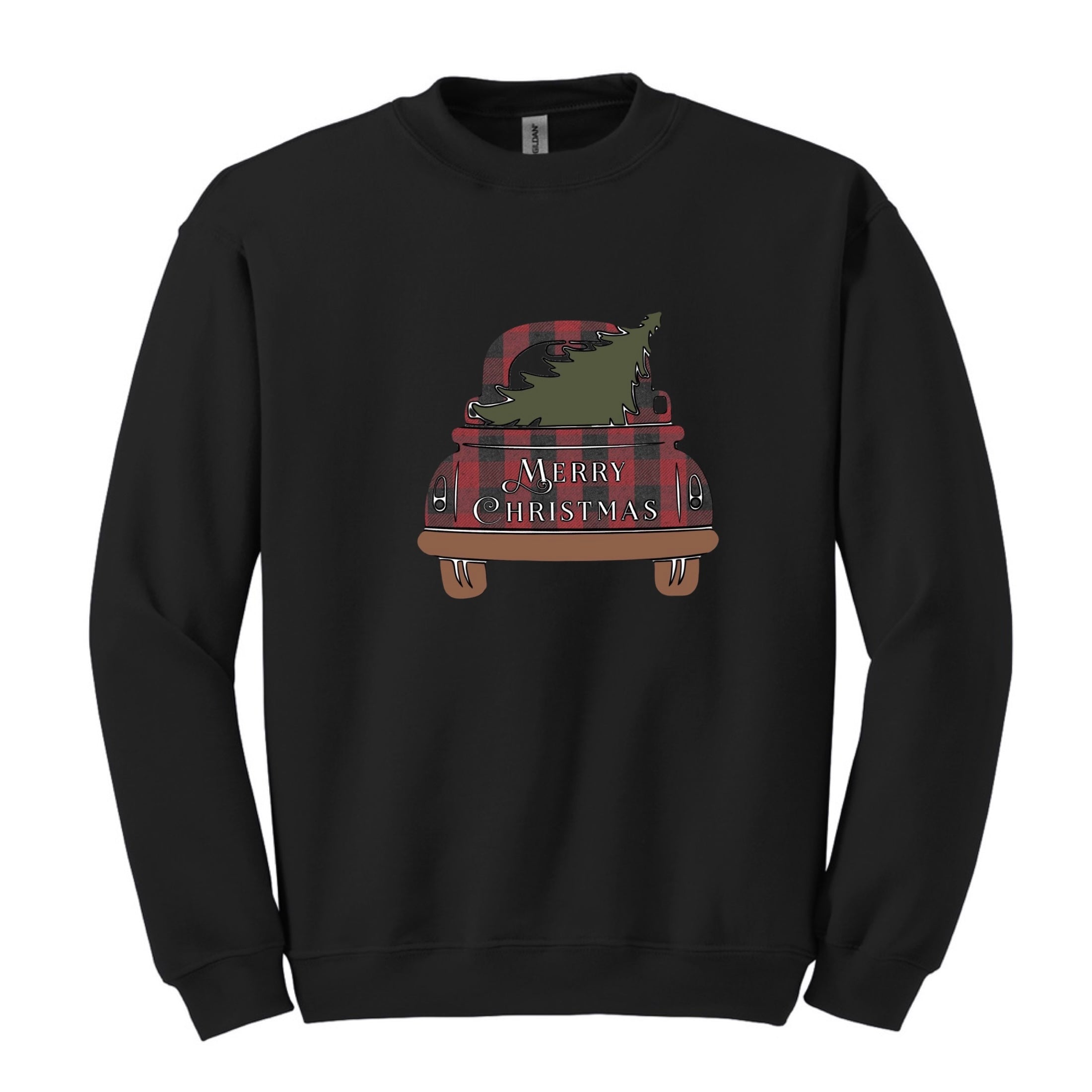 Christmas Tree Truck Crewneck Sweatshirt