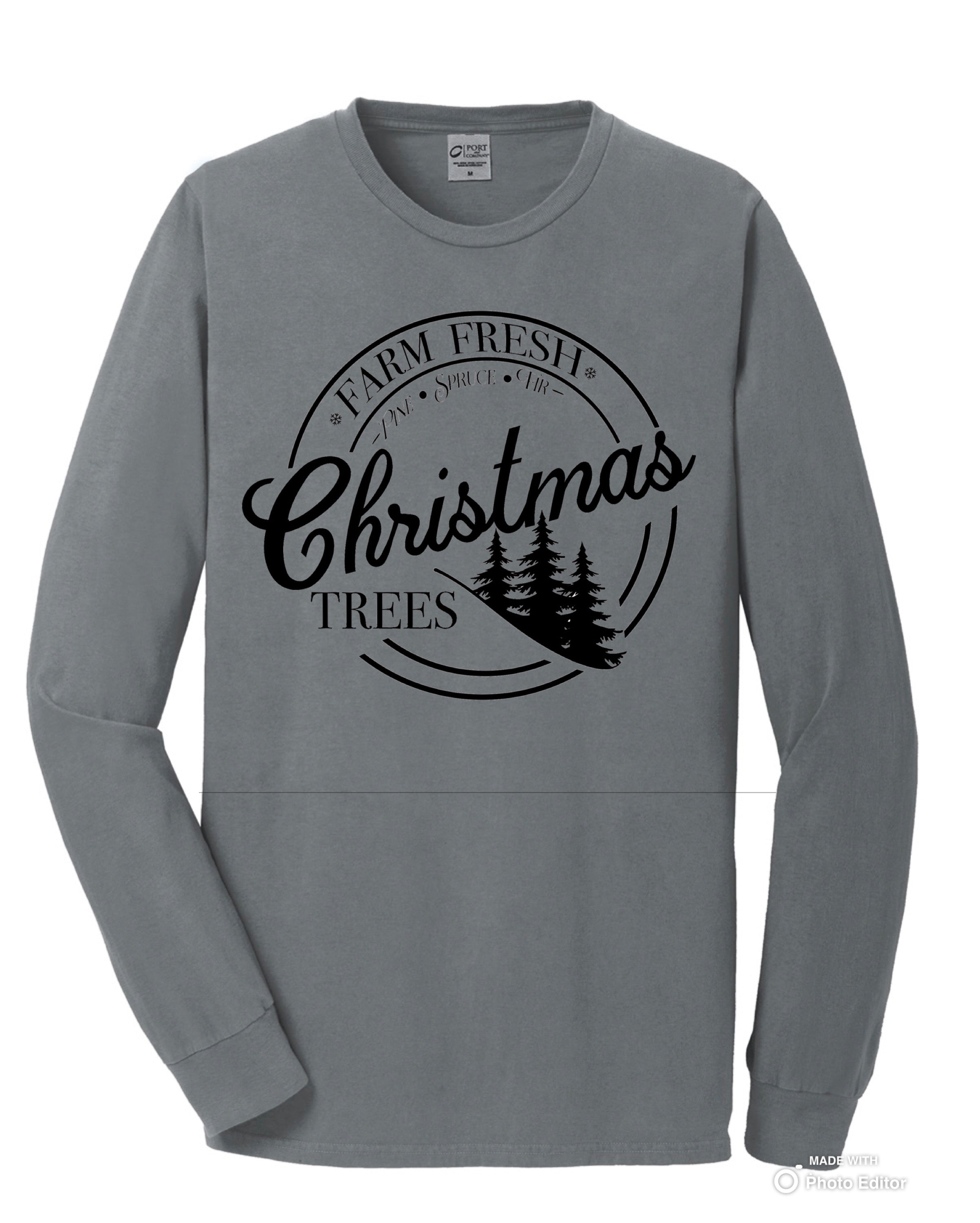 Farm Fresh Trees Long Sleeve Tee
