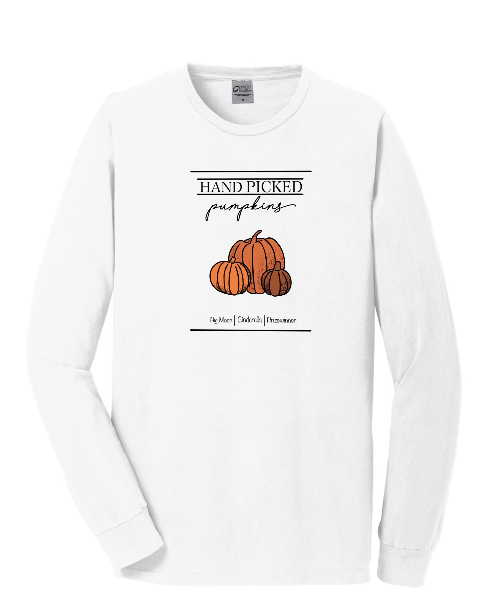 Hand Picked Pumpkins Long Sleeve Tee