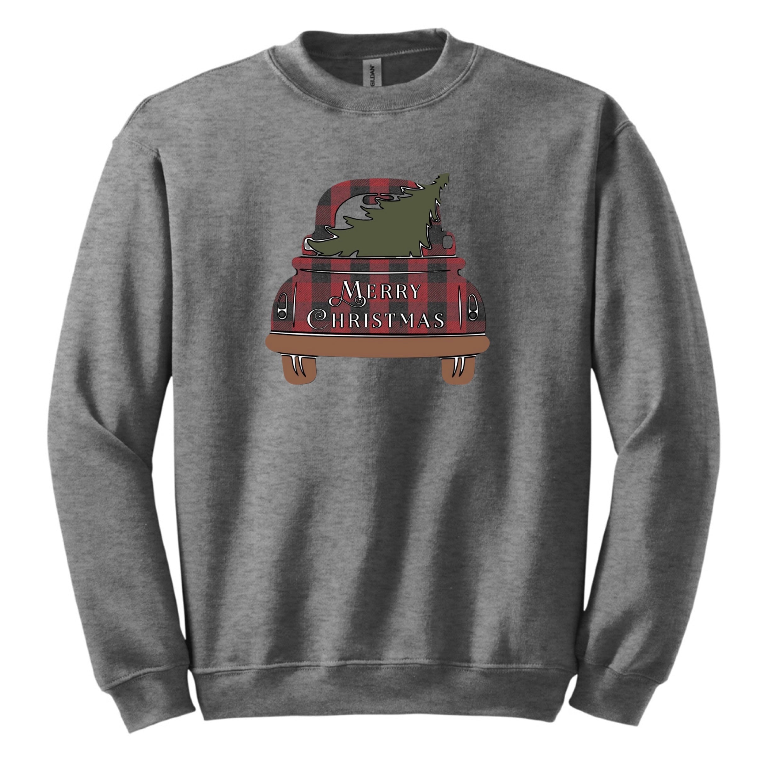 Christmas Tree Truck Crewneck Sweatshirt