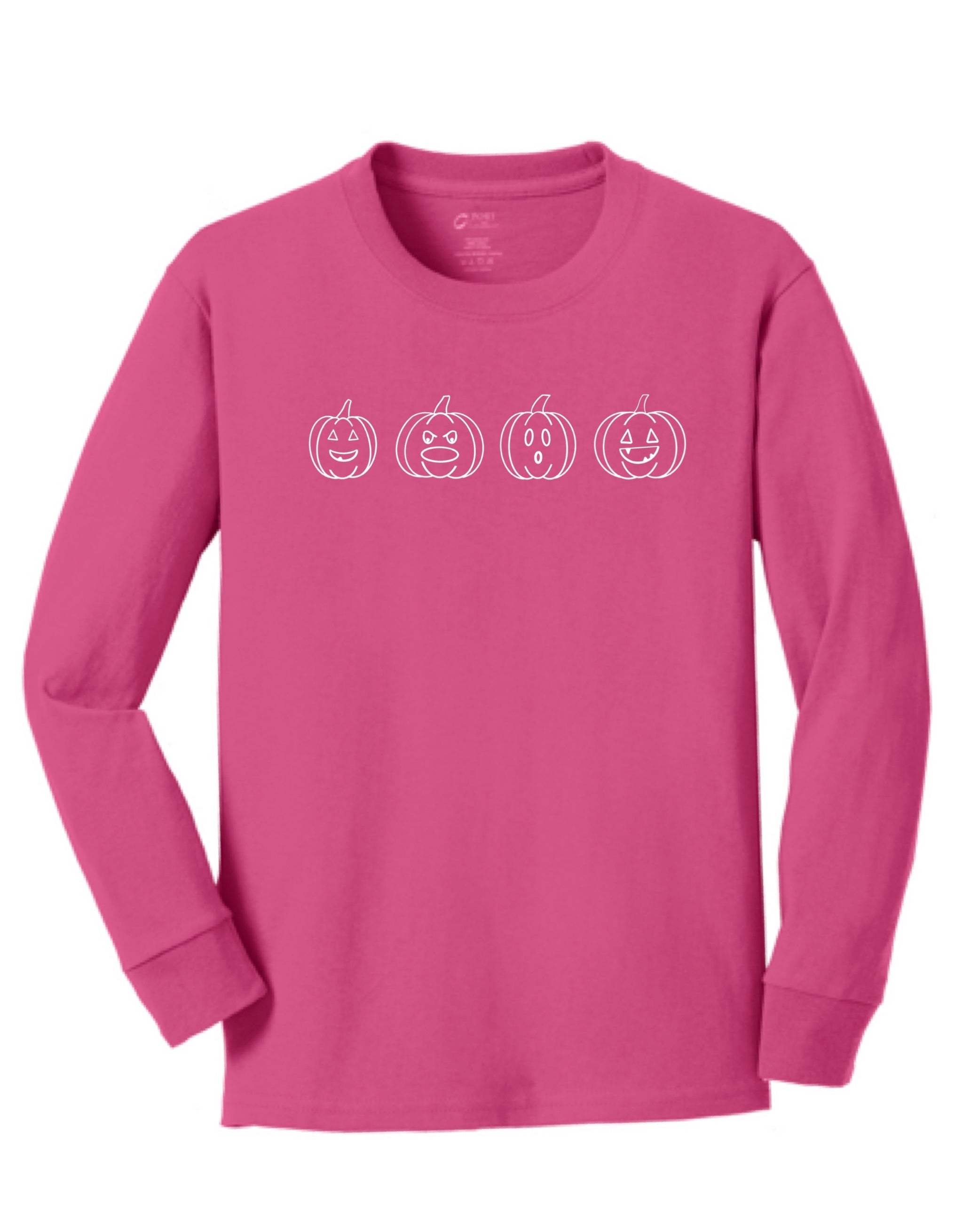Youth Pumpkin Long Sleeve Tee