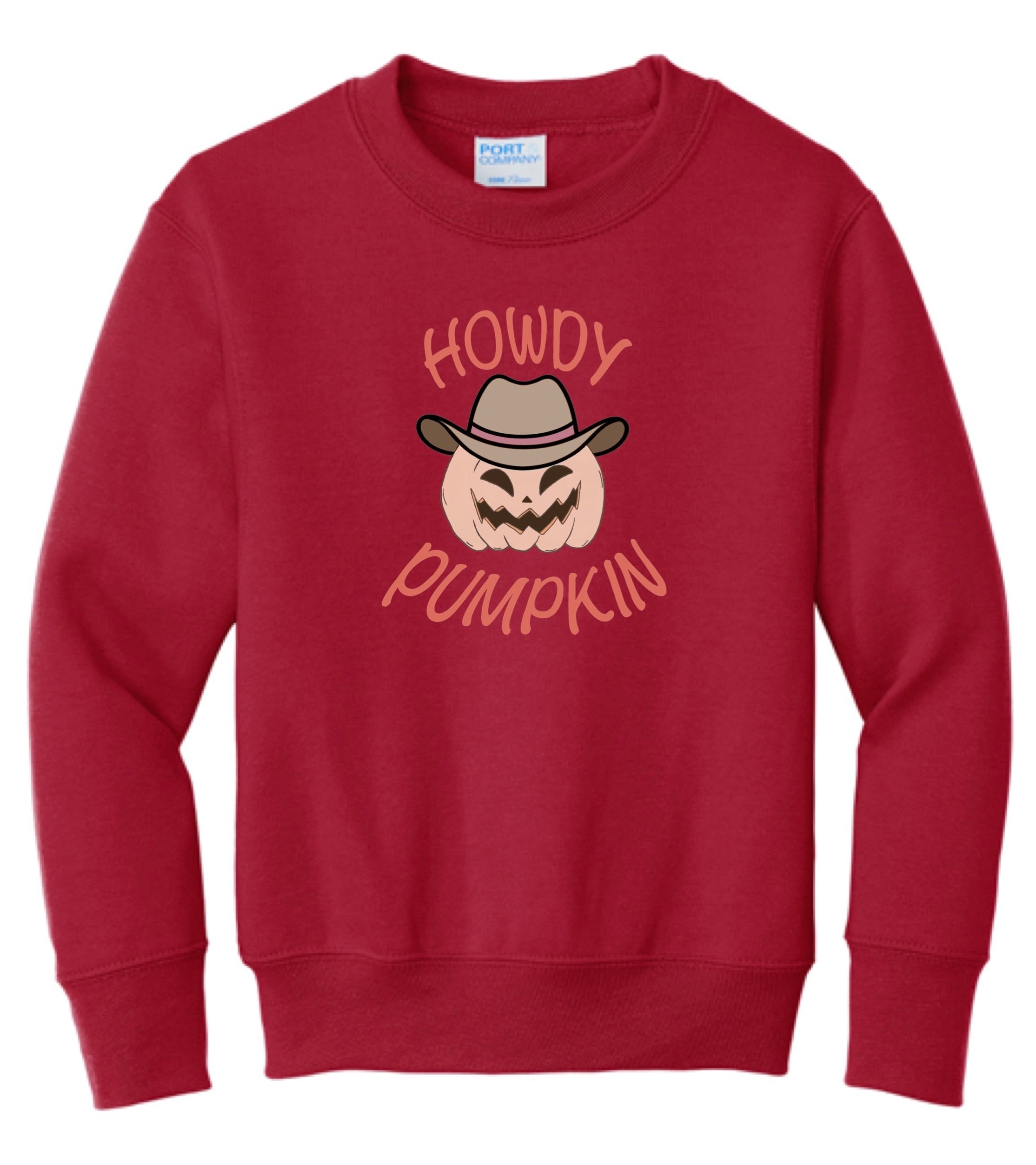 Youth Howdy Pumpkin Crewneck