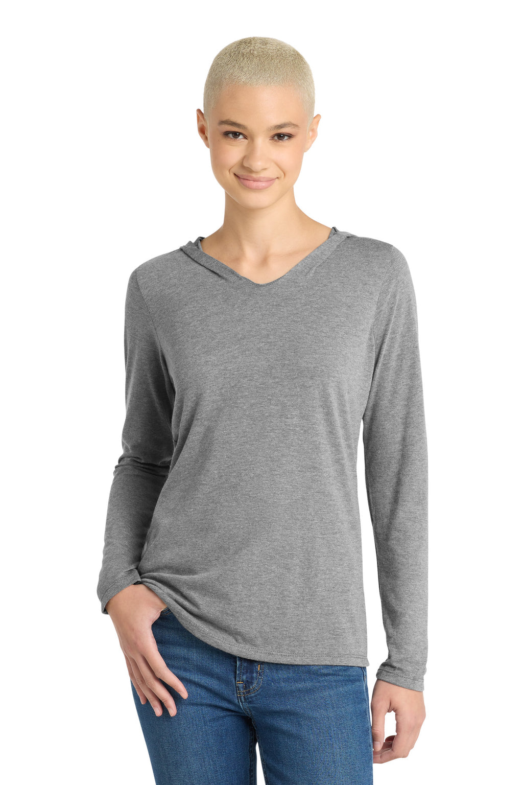 District ®  Women's Perfect Tri ®  Long Sleeve Hoodie. DM139L