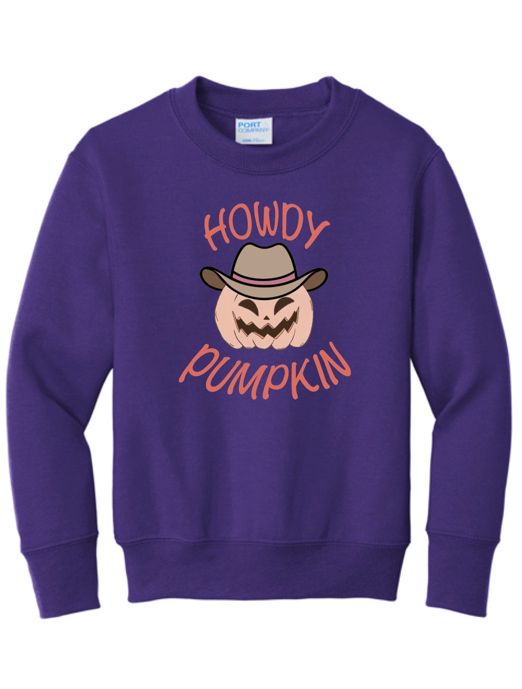 Youth Howdy Pumpkin Crewneck