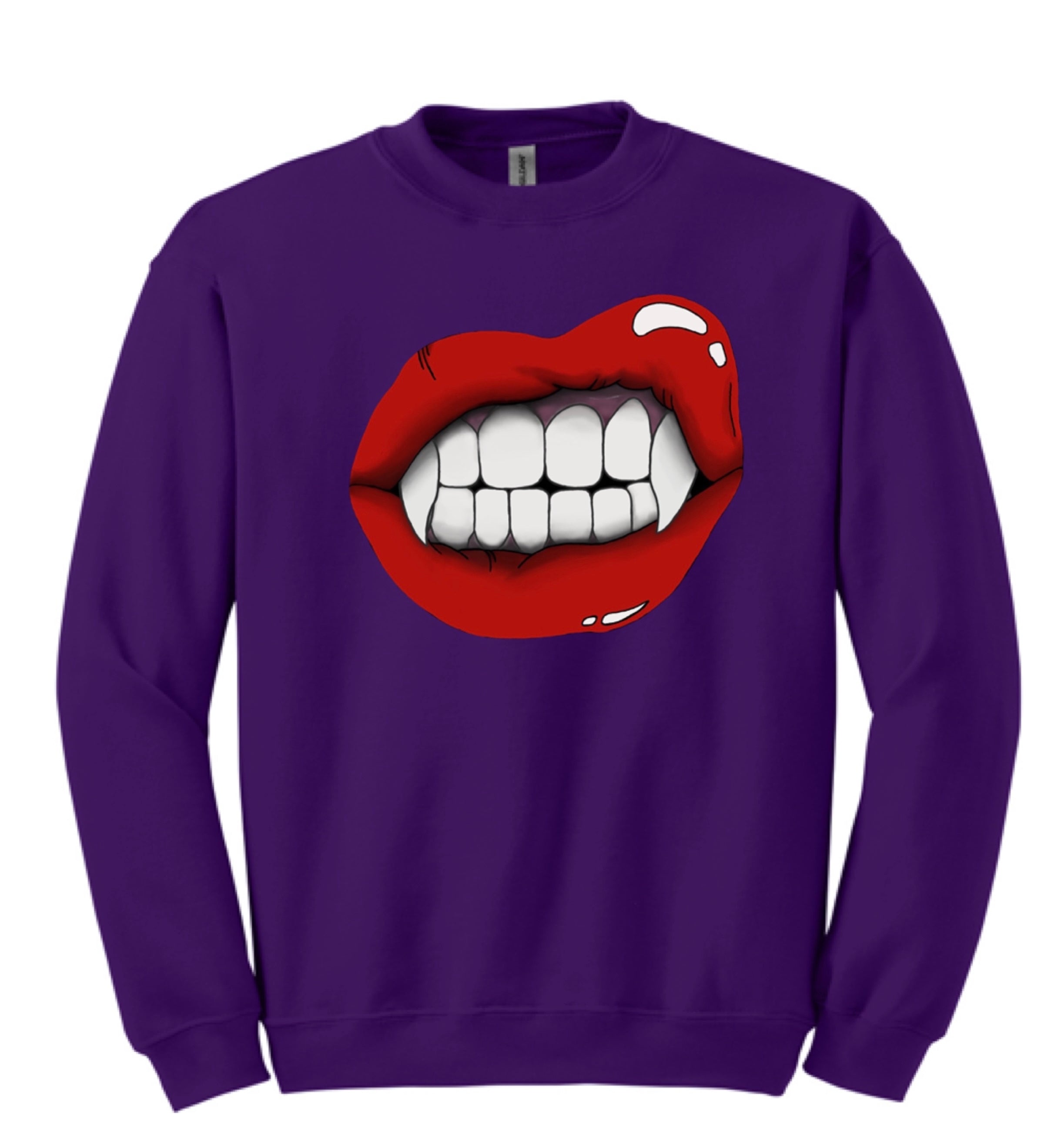 Vampire Lip Crewneck Sweatshirt