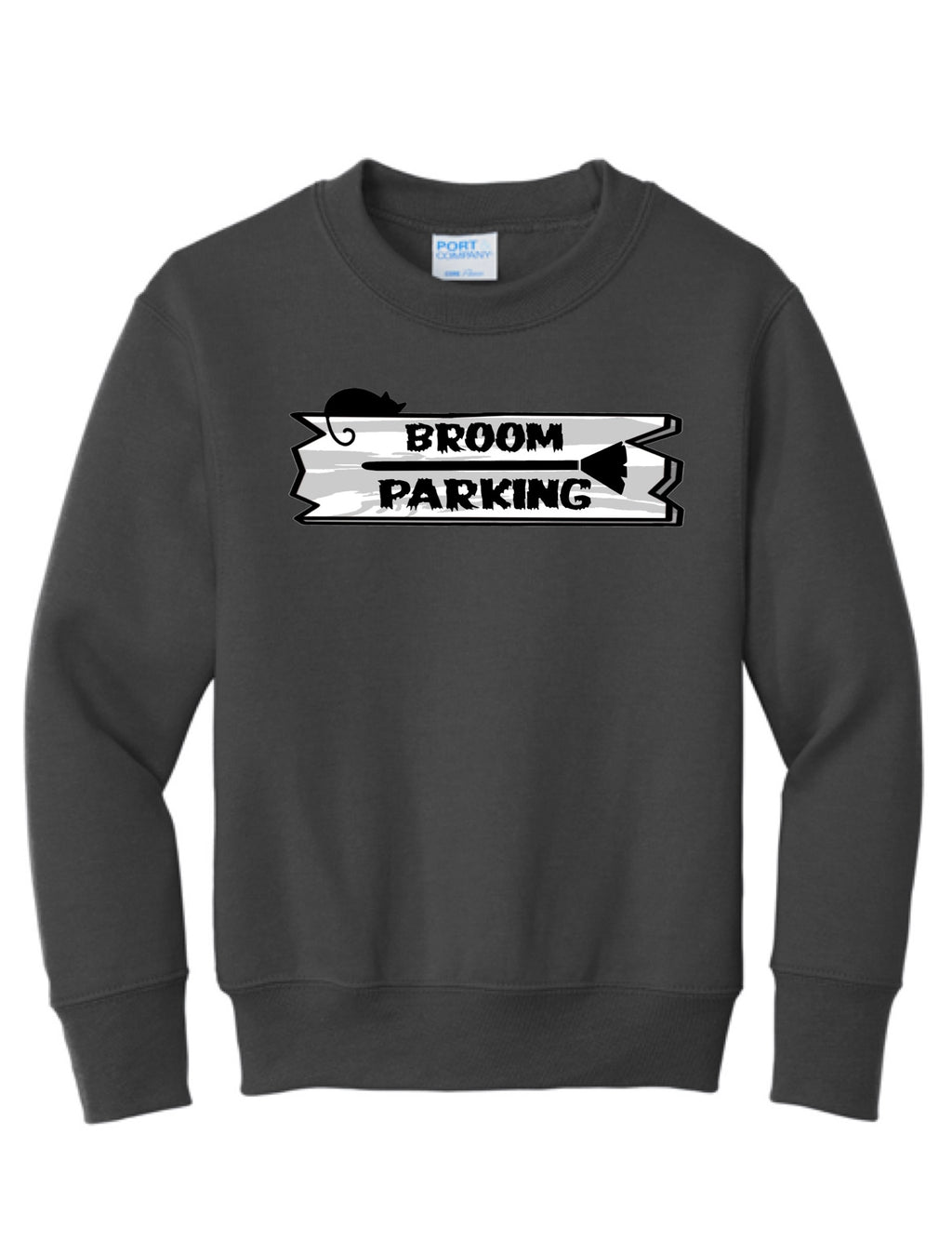 Youth Broom Parking Crewneck