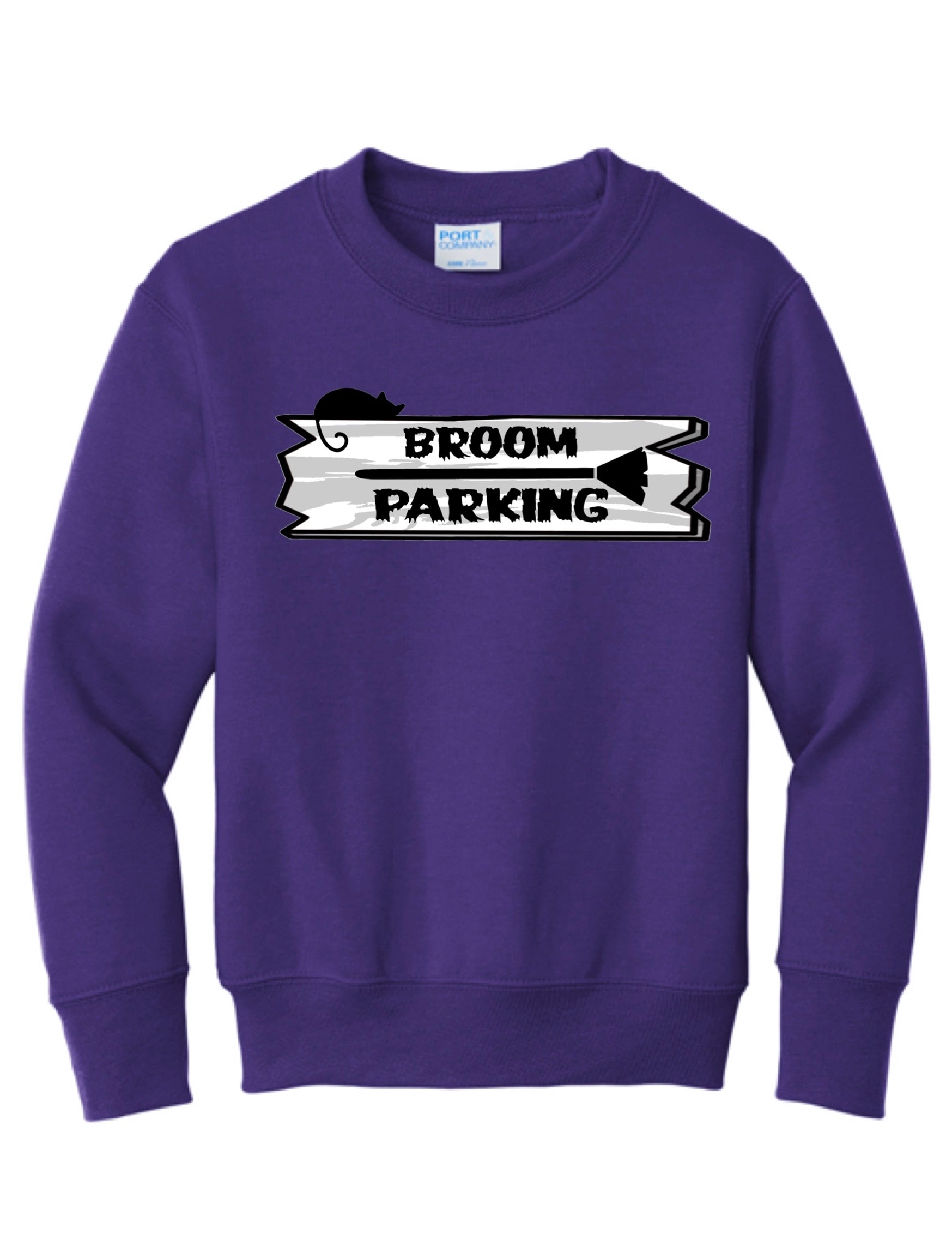 Youth Broom Parking Crewneck