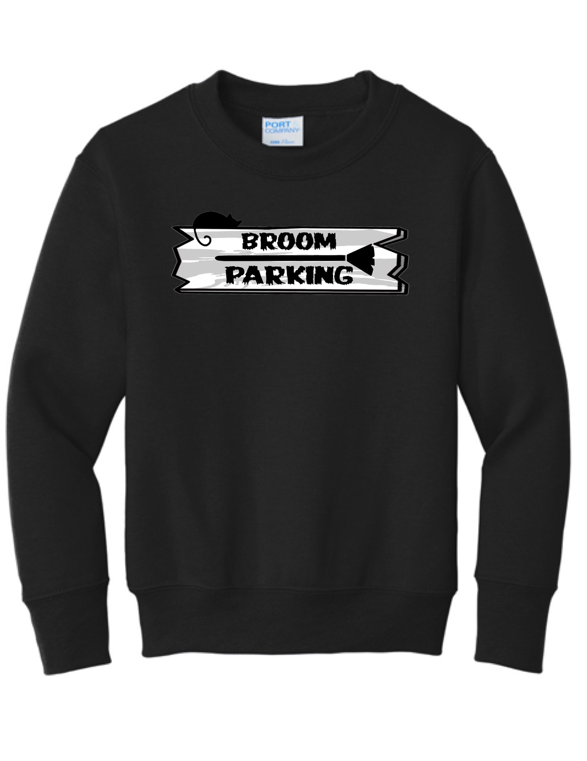 Youth Broom Parking Crewneck