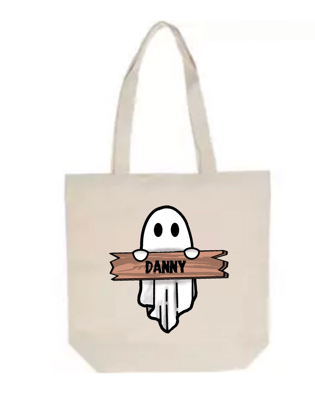 Personalized Ghost Trick or Treat Bag Option 2