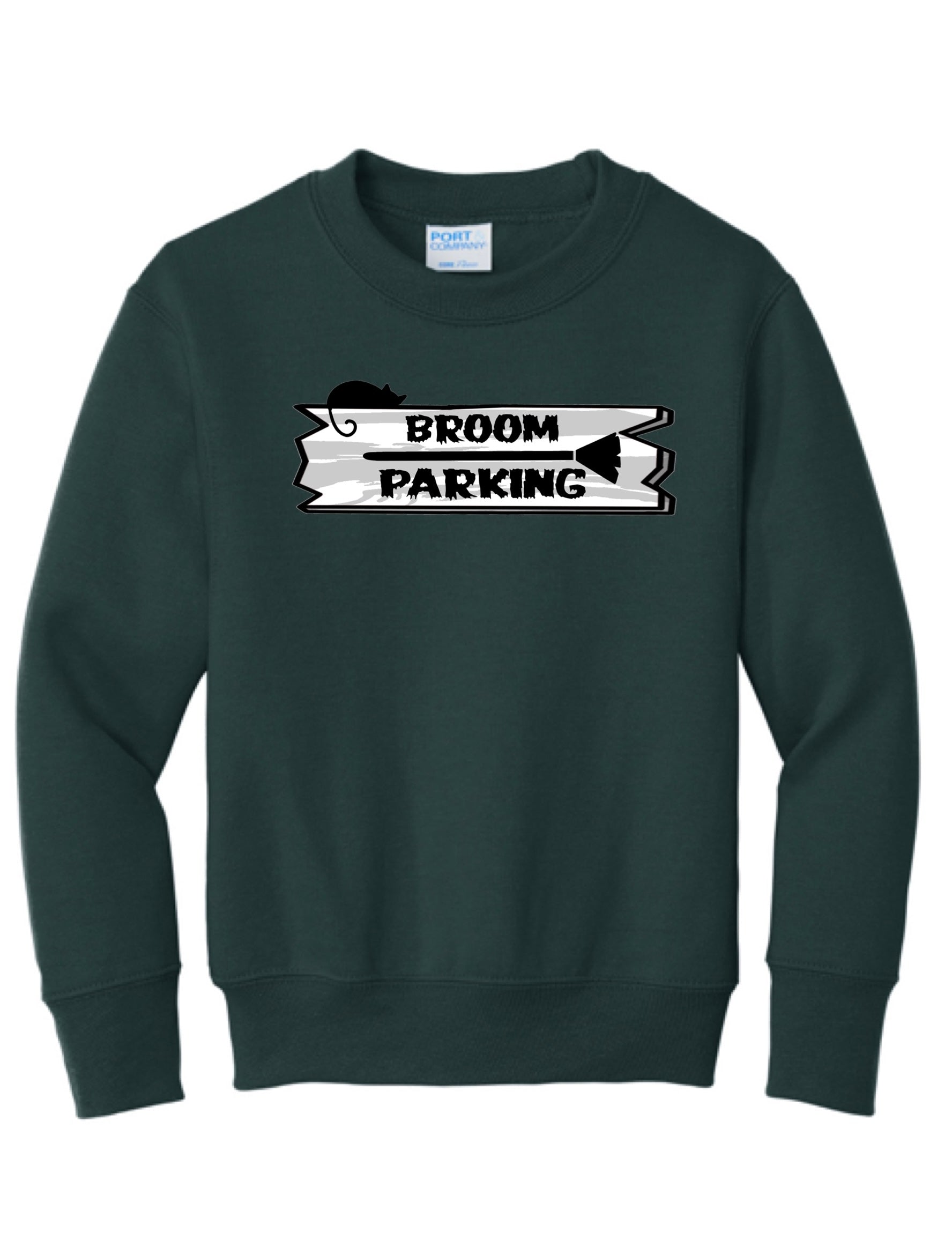 Youth Broom Parking Crewneck