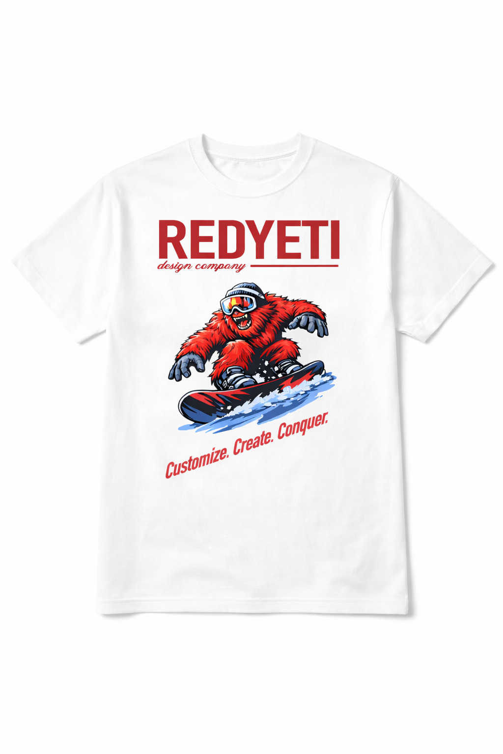 Youth Snowboarding Yeti Tee Shirt