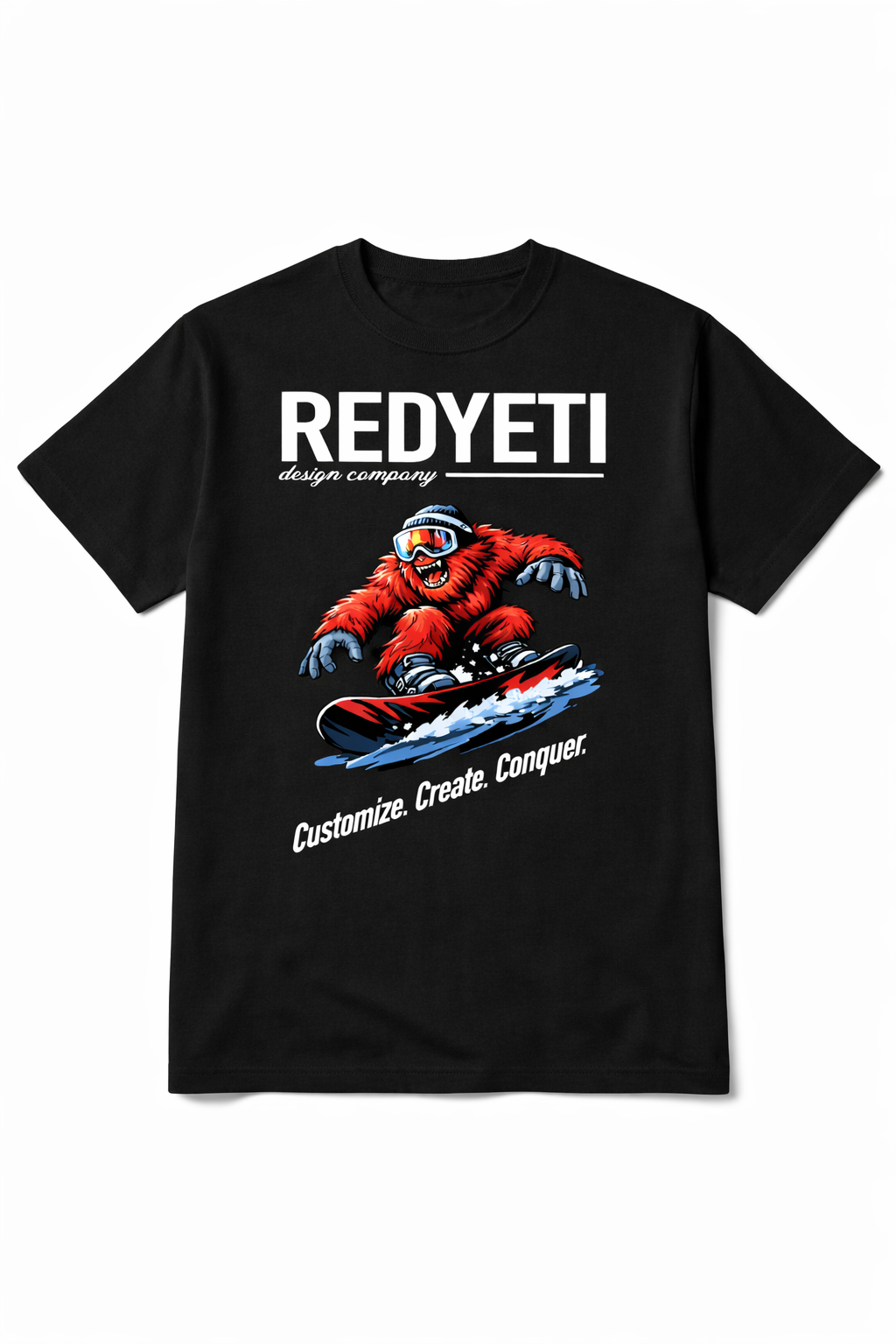 Youth Snowboarding Yeti Tee Shirt