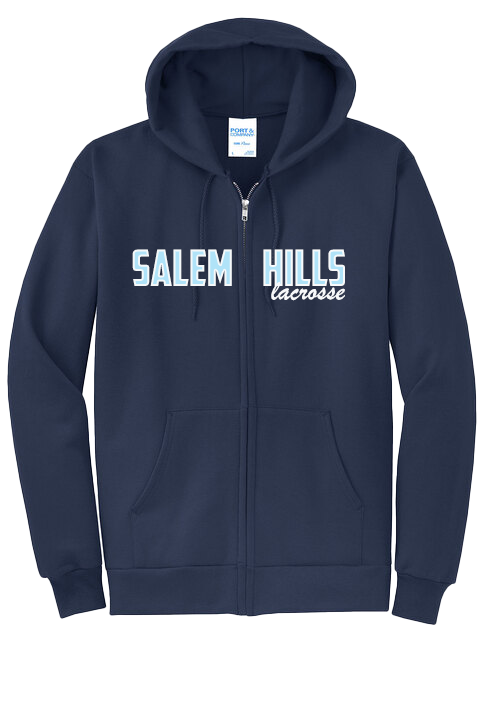 Salem Lacrosse Zip Up Hoodie